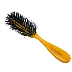 Vintage #777 by Mico Yellow Nylon Bristle Hairbrush 8" MCM Retired